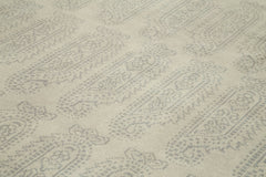 Tebriz Grey Classic Cotton Wool Handmade Area Rug 9'10'' x 13'7''