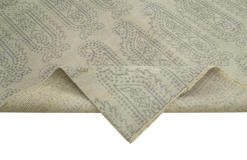 Tebriz Grey Classic Cotton Wool Handmade Area Rug 9'10'' x 13'7''