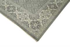 Tebriz Grey Classic Cotton Wool Handmade Area Rug 8'10'' x 11'8''