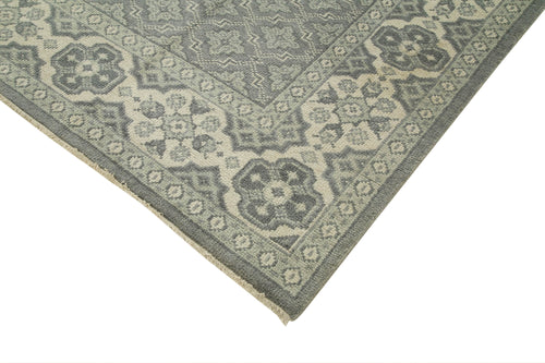 Tebriz Grey Classic Cotton Wool Handmade Area Rug 8'10'' x 11'8''