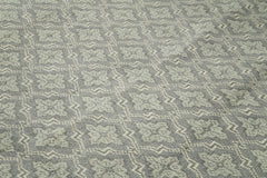 Tebriz Grey Classic Cotton Wool Handmade Area Rug 8'10'' x 11'8''