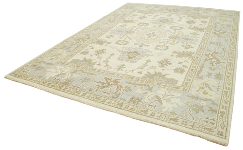 Tebriz Beige Classic Cotton Wool Handmade Area Rug 8'11'' x 11'11''
