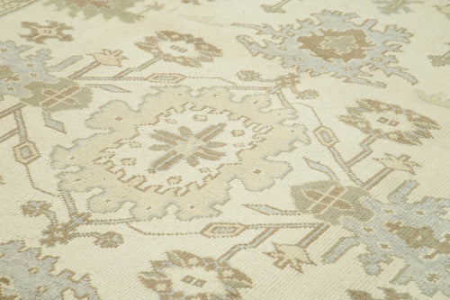 Tebriz Beige Classic Cotton Wool Handmade Area Rug 8'11'' x 11'11''