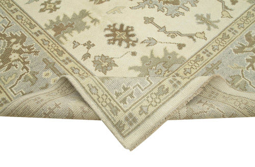 Tebriz Beige Classic Cotton Wool Handmade Area Rug 8'11'' x 11'11''
