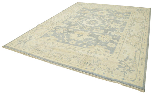 Tebriz Beige Classic Cotton Wool Handmade Area Rug 8'11'' x 11'10''