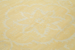 Tebriz Yellow Classic Cotton Wool Handmade Area Rug 8'11'' x 11'11''