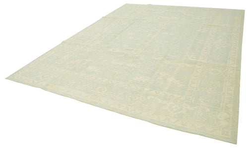 Tebriz Beige Classic Cotton Wool Handmade Area Rug 9'0'' x 11'11''