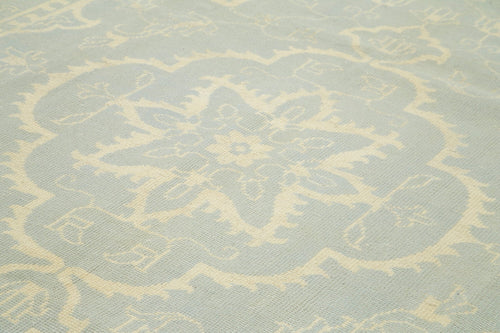 Tebriz Beige Classic Cotton Wool Handmade Area Rug 8'10'' x 11'11''