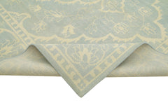 Tebriz Beige Classic Cotton Wool Handmade Area Rug 8'10'' x 11'11''