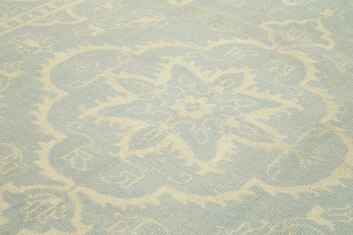 Tebriz Beige Classic Cotton Wool Handmade Area Rug 8'11'' x 11'11''