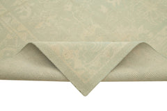 Tebriz Beige Classic Cotton Wool Handmade Area Rug 9'1'' x 11'11''