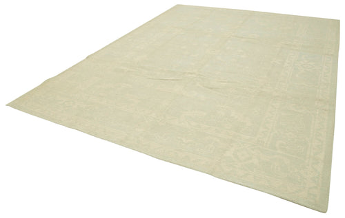 Tebriz Beige Classic Cotton Wool Handmade Area Rug 8'11'' x 12'0''