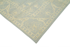 Tebriz Beige Classic Cotton Wool Handmade Area Rug 8'10'' x 11'9''