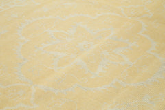 Tebriz Yellow Classic Cotton Wool Handmade Area Rug 9'1'' x 12'0''