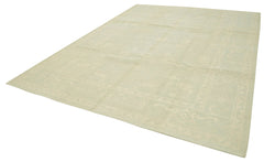 Tebriz Beige Classic Cotton Wool Handmade Area Rug 8'11'' x 11'11''