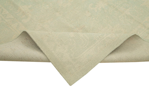 Handmade Area Rug | Classic Beige Vintage Wool Cotton Carpet 8'11''x12'1''