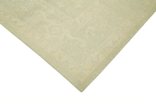 Handmade Area Rug – Classic Beige Cotton Wool Vintage Turkish Carpet 8'11''x12'