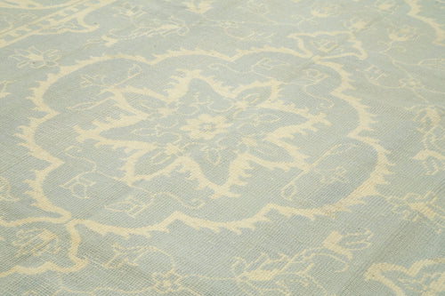 Tebriz Beige Classic Cotton Wool Handmade Area Rug 8'9'' x 11'11''