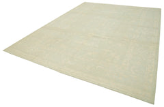 Tebriz Beige Classic Cotton Wool Handmade Area Rug 8'11'' x 12'0''