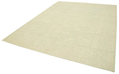 Tebriz Beige Classic Cotton Wool Handmade Area Rug 7'11'' x 10'1''