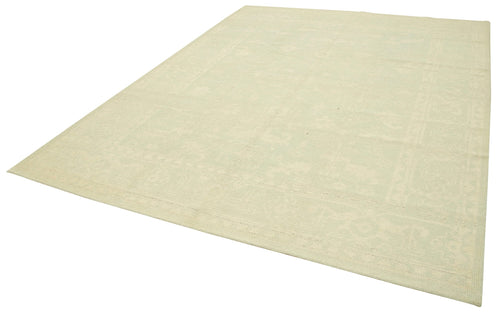 Tebriz Beige Classic Cotton Wool Handmade Area Rug 7'11'' x 10'1''