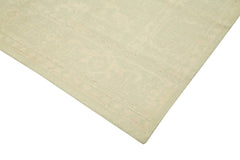 Tebriz Beige Classic Cotton Wool Handmade Area Rug 7'11'' x 10'1''
