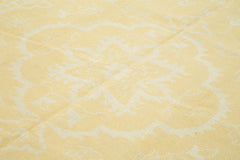 Tebriz Yellow Classic Cotton Wool Handmade Area Rug 8'0'' x 9'11''