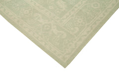 Tebriz Beige Classic Cotton Wool Handmade Area Rug 7'11'' x 9'11''