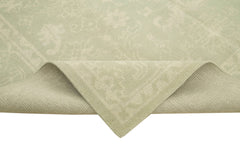 Tebriz Beige Classic Cotton Wool Handmade Area Rug 7'11'' x 9'11''