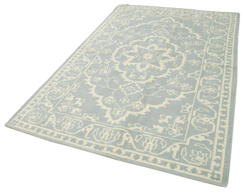 Tebriz Beige Classic Cotton Wool Handmade Area Rug 5'1'' x 8'0''