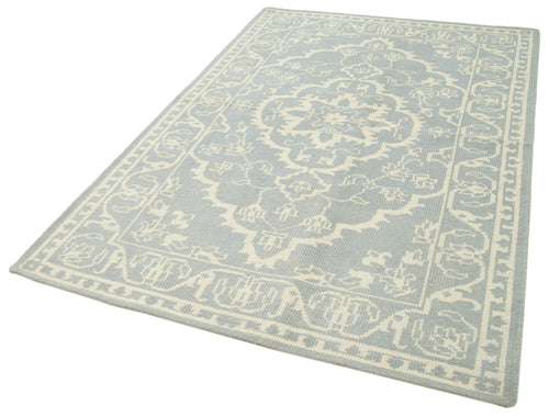 Tebriz Beige Classic Cotton Wool Handmade Area Rug 5'1'' x 8'0''