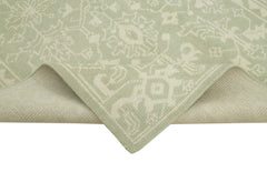 Tebriz Beige Classic Cotton Wool Handmade Area Rug 5'0'' x 8'0''