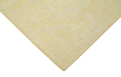 Tebriz Yellow Classic Cotton Wool Handmade Area Rug 5'0'' x 7'10''