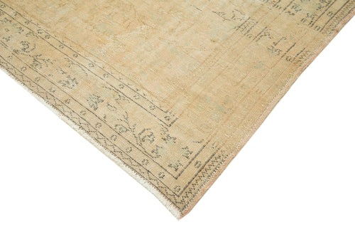 Vintage Beige Vintage Cotton Wool Handmade Area Rug 7'0'' x 10'4''