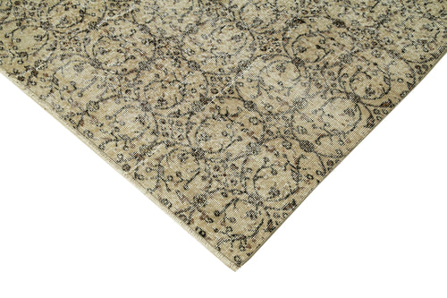 Vintage Beige Vintage Cotton Wool Handmade Area Rug 6'9'' x 9'9''