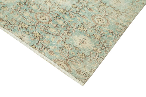 Vintage Beige Vintage Cotton Wool Handmade Area Rug 4'3'' x 7'10''