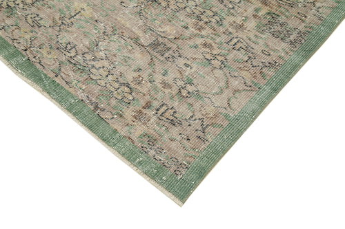 Vintage Beige Vintage Cotton Wool Handmade Area Rug 5'1'' x 8'11''