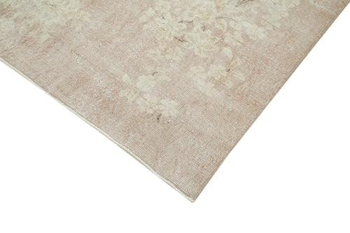 Vintage Beige Vintage Cotton Wool Handmade Area Rug 6'9'' x 10'0''