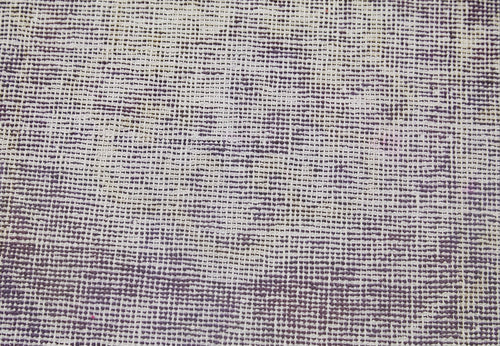 Overdyed Vintage Purple Vintage Cotton Wool Handmade Area Rug 1'7'' x 2'8''