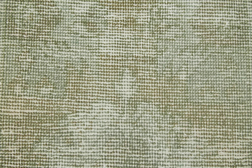 Overdyed Vintage Green Vintage Cotton Wool Handmade Area Rug 1'5'' x 2'9''