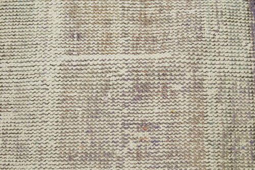 Overdyed Vintage Purple Vintage Cotton Wool Handmade Area Rug 1'9'' x 3'3''