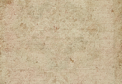 Overdyed Vintage Beige Vintage Cotton Wool Handmade Area Rug 1'5'' x 2'8''