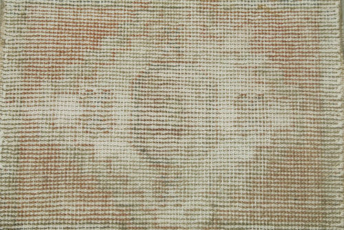 Overdyed Vintage Beige Vintage Cotton Wool Handmade Area Rug 1'5'' x 2'8''