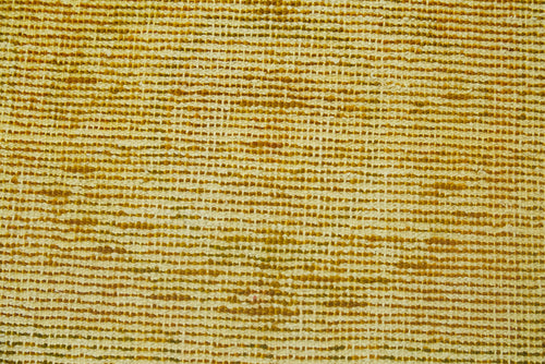 Overdyed Vintage Yellow Vintage Cotton Wool Handmade Area Rug 1'6'' x 2'6''