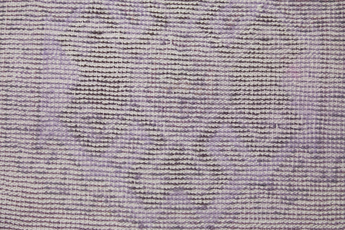 Overdyed Vintage Purple Vintage Cotton Wool Handmade Area Rug 1'7'' x 3'3''