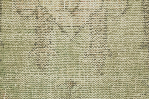 Overdyed Vintage Beige Vintage Cotton Wool Handmade Area Rug 1'10'' x 3'3''