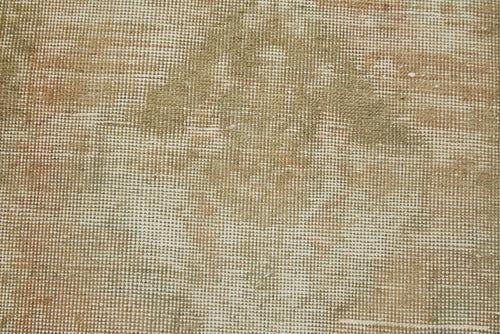 Overdyed Vintage Beige Vintage Cotton Wool Handmade Area Rug 1'8'' x 3'2''