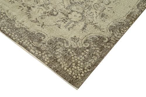 Vintage Beige Vintage Cotton Wool Handmade Area Rug 5'8'' x 9'0''