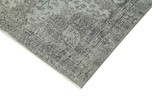 Overdyed Vintage Grey Vintage Cotton Wool Handmade Area Rug 4'9'' x 8'2''