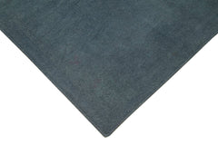 Handmade Area Rug – Vintage Wool Carpet With Grey Floral Design | Hand Woven Turkish Cotton